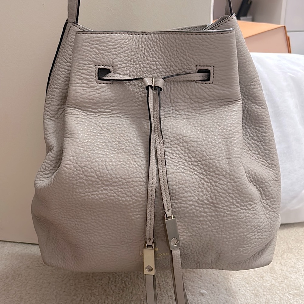 Kate Spade Beige Bucket Bag